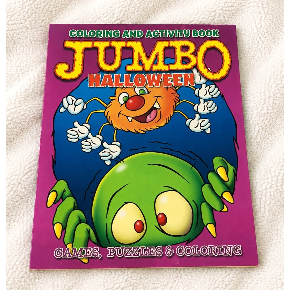 Vintage Halloween Coloring Activity Book Unused Bendon Jumbo 2006